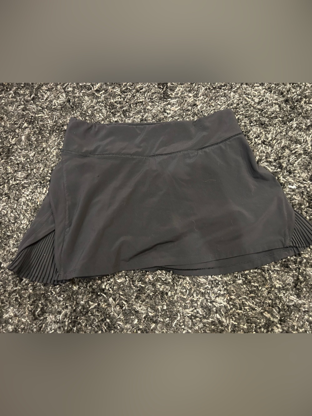 Lululemon Black Skirt with Pleated Side Panel